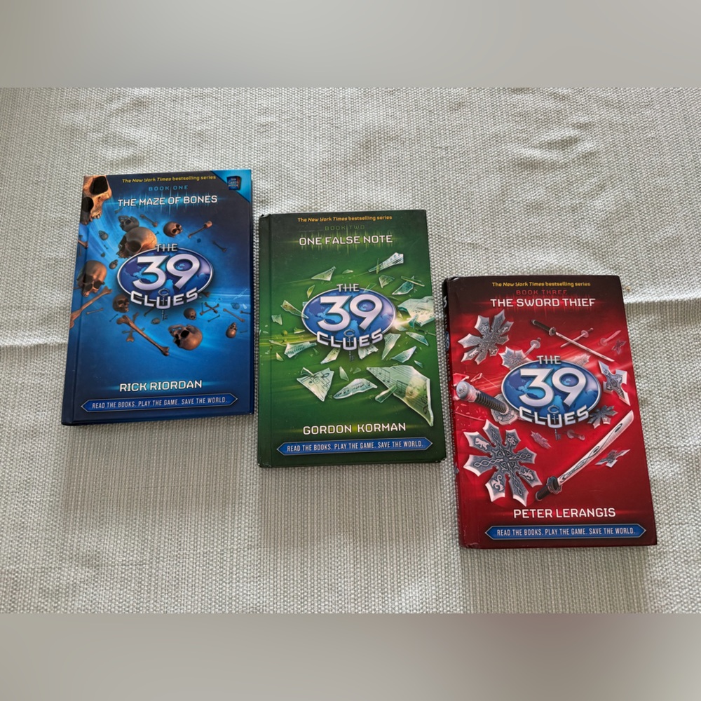 Rick Riordan - THE 39 CLUES books 1-3 hardcover